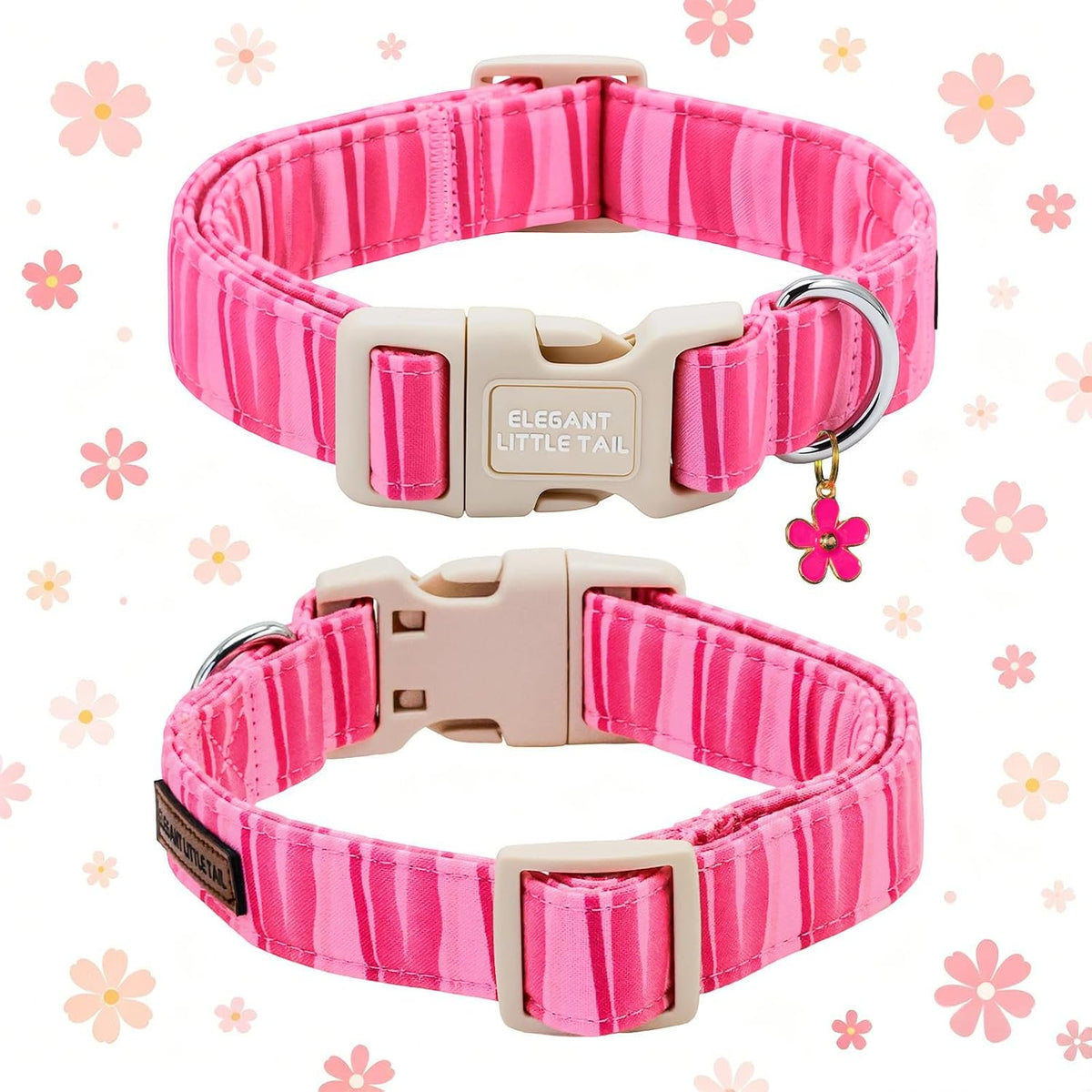 Elegant little tail Fall Dog Collar - P-Pink / Large (Pack of 1) - image 3