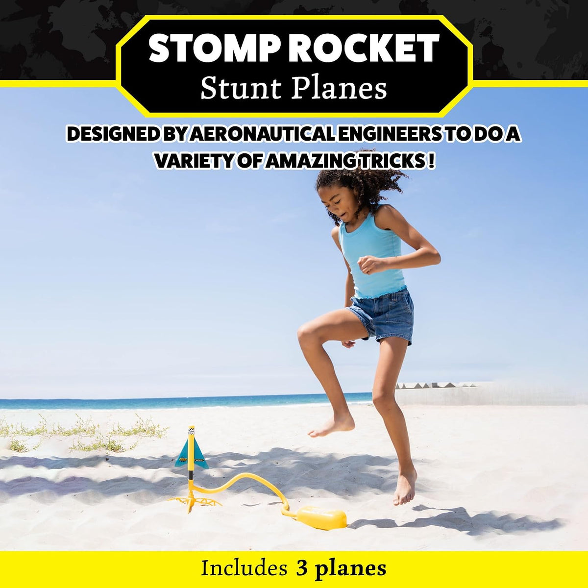 Stomp Rocket Stunt Plane Rocket Launcher Toy for Kids - image 2