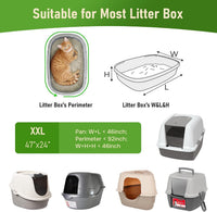 Cat Litter Box Liner XXL - 15 Count 47" x 24" Jumbo Litter Bags – Daily Care for Cats - 15 Count (Pack of 1) - image 2
