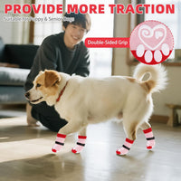 Dog Socks Shoes for Hot Pavement - Pink Heart / Small(4 Pack) - image 4