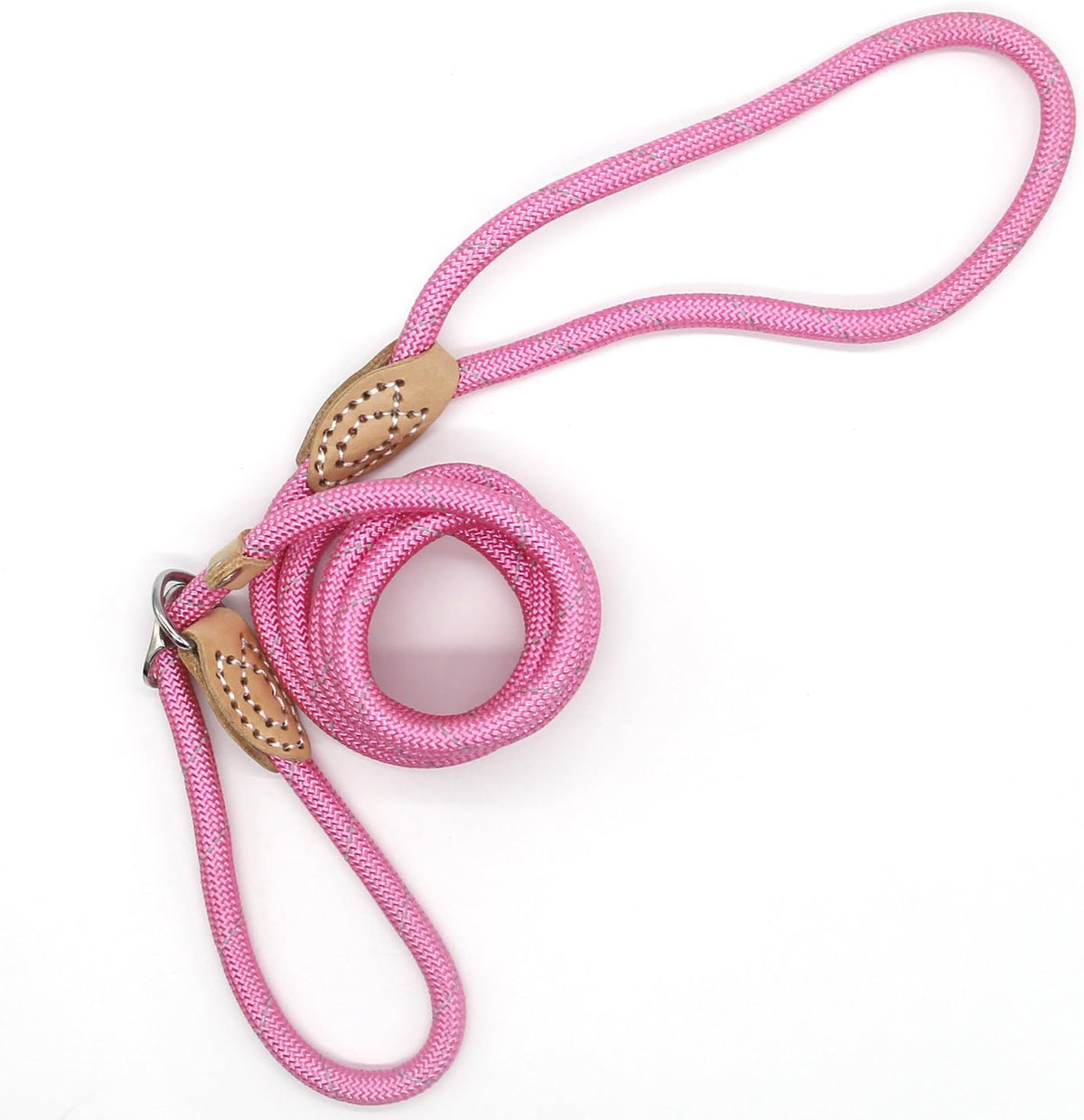 Dog Rope Leash, Dog Training Leash for 10-80 lb - Pink - image 2