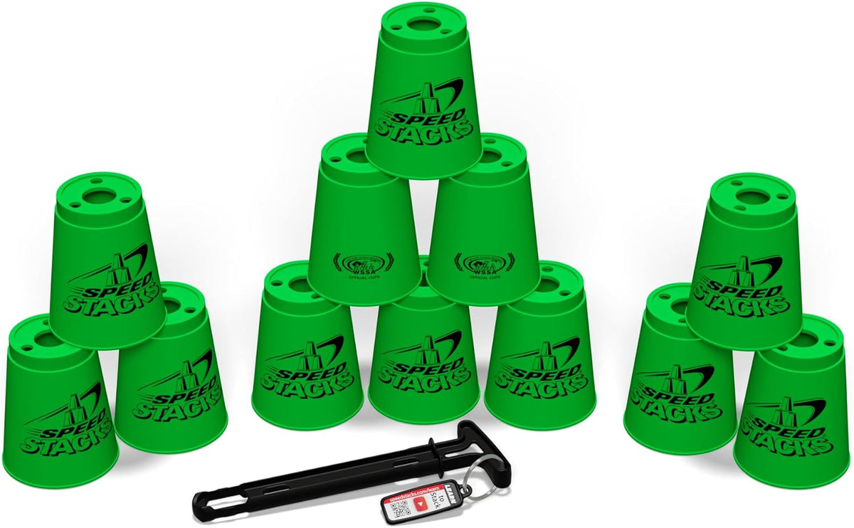 Speed Stacks, Official Sport Stacking Set - Neon Green - image 2