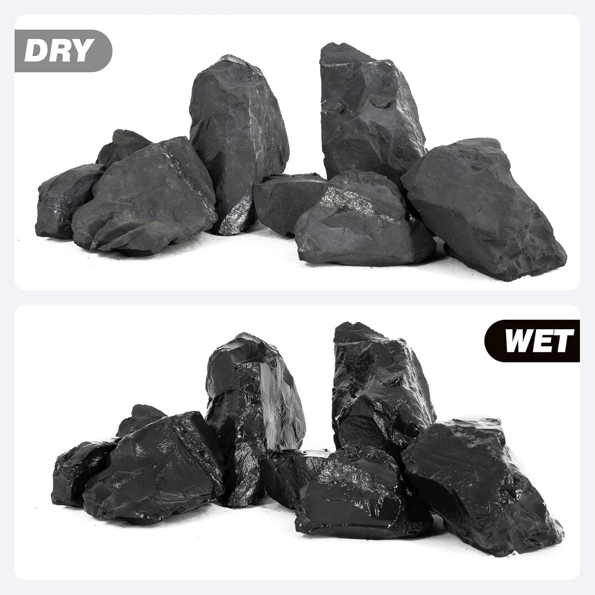 Aquarium Rock 5lb Fish Tank Stones for Aquarium Aquascape - 20LB(8pcs)3-9in. - image 4