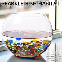1 LB Mix Color Glass Beads, Mini Flat Glass Marbles~150PCS for Vase Fillers, Floral Bottom Mancala Gems Pebbles Fish Tank Rocks for Table Scatter Aquarium,Home Decorative Art Craft Supplies(0.5"~0.7")