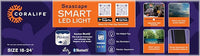 Coralife Fish Tank Aquarium Seascape WiFi/Bluetooth Smart LED Light Fixture, 18-24"