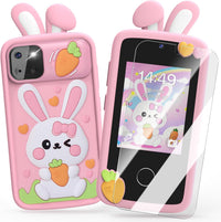 Luyiilo Kids Smart Phone Toys for Boys - Rabbit-Pink