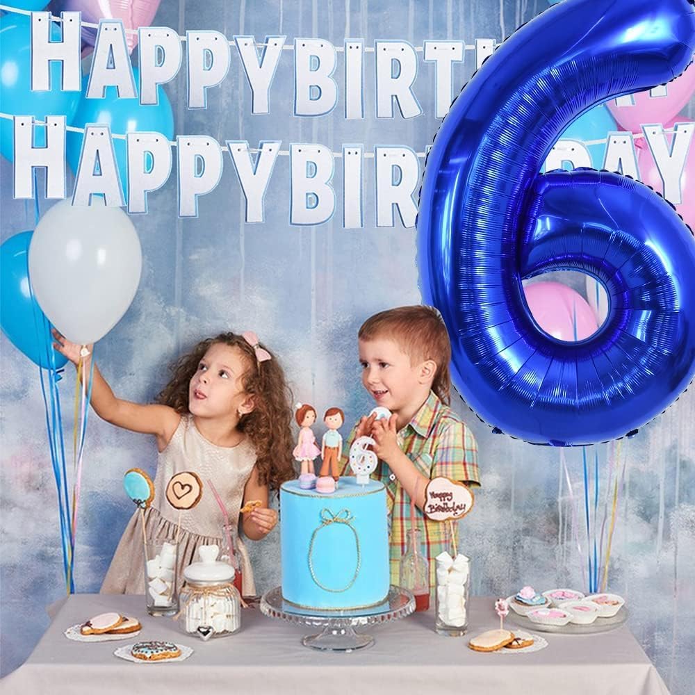 TONIFUL 40 Inch Red Number 3 Balloons Large Foil 3rd Birthday - Navy Blue / Number 21 - image 2