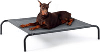 Bedsure Outdoor Elevated Cooling Dog Bed Large Sized Dog - Grey / 54"L x 35.4"W x 8"Th