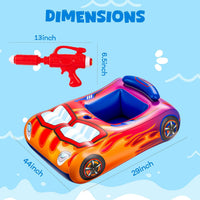 Difola kids pool float with water gun in a pink mermaid design - view 11
