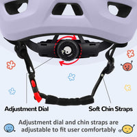 OUWOER toddler and kids bike helmet with vents and adjustable dial - view 18