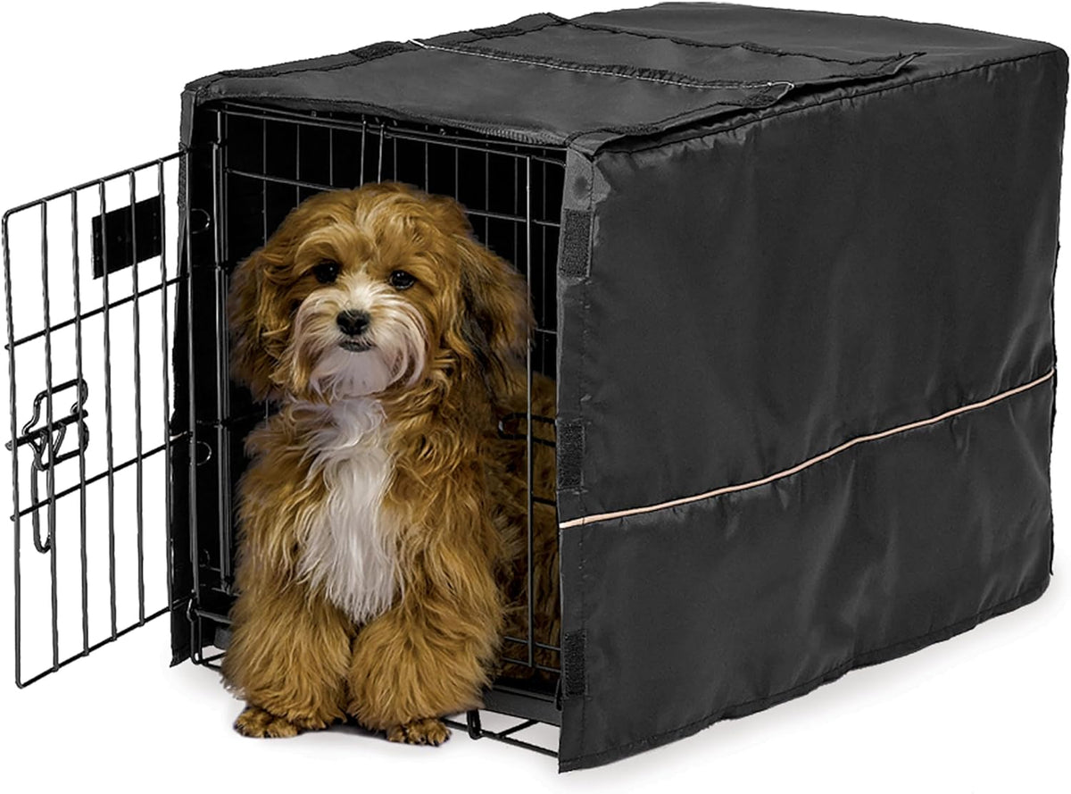 MidWest Homes for Pets Medium Dog Crate Cover - Black / Fits 22 Inch Crate