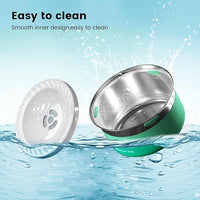 Gardner Pet Dog Bowls 1 Gallon (3.85L) Stainless Steel No Spill Dog Water Bowl, Slow Water Feeder Metal Bowls, Spill Proof Water Dispenser for Large Dogs, Promotes Healthy Hydration
