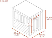 New Age Pet ecoFLEX Pet Crate/End Table, Small, Espresso 23.8"L x 18.2"W x 22.2"H