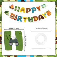 Hxezoc fire truck happy birthday banner with 14 paper flags and 2 fire engine flags - view 35