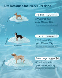 BG-BABYGO Dog Cooling Mat - Blue / Large - image 2