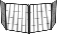 FXW Homeplus Unleashed Indoor Dog Playpen - Stress-Free and Safe Play, Heavy Duty 32 Inch 4 Wire Panels Dog Pen for Small and Medium Dogs, Black│Patented