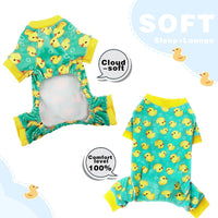 Dog Pajamas Onesie: Comfortable Four-Legged Apparel for Small - Yellow Duck / S-(4~7lb) | Chest(~15.5") - image 3