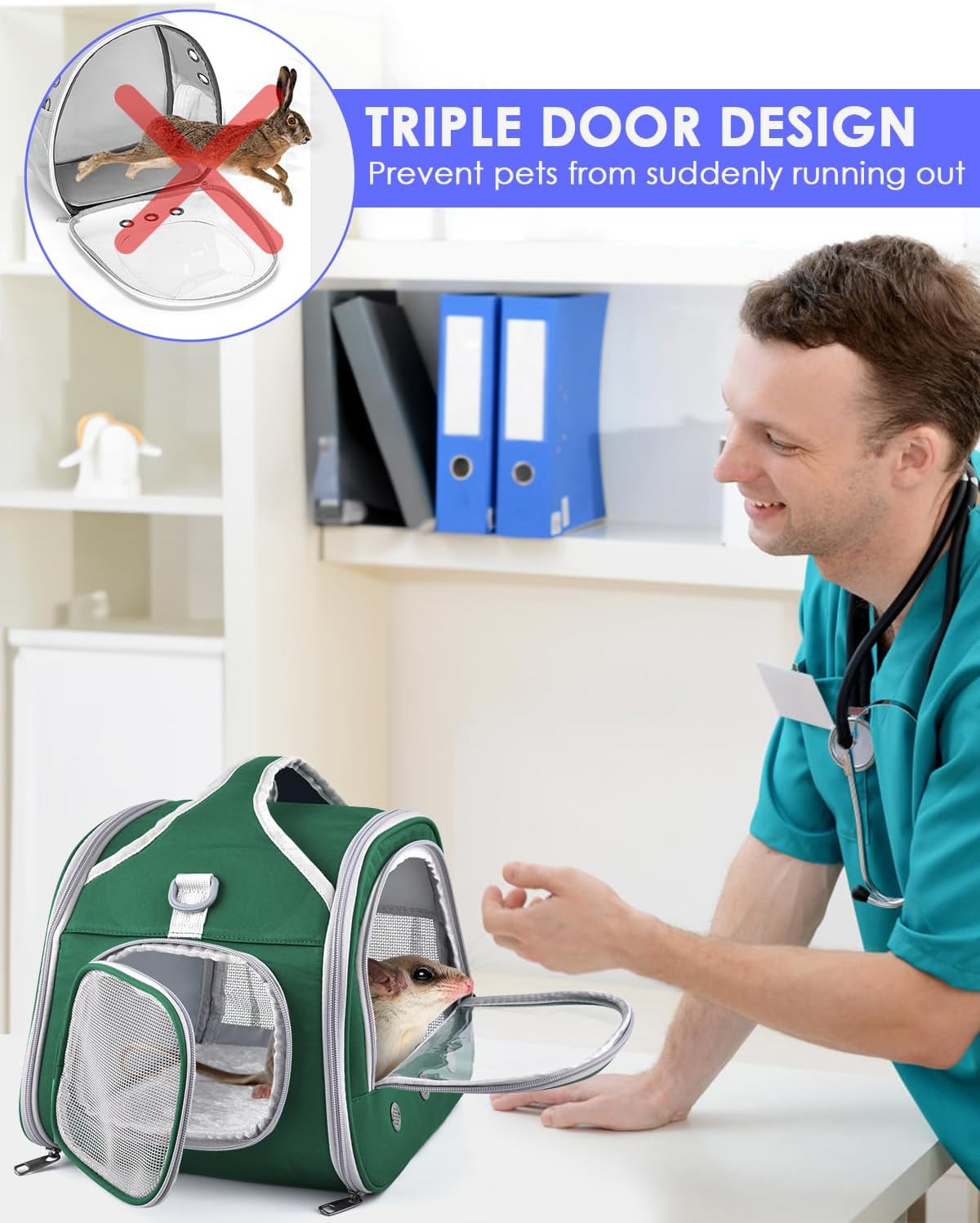 Bissap Guinea Pig Carrier Bag - Green - image 3