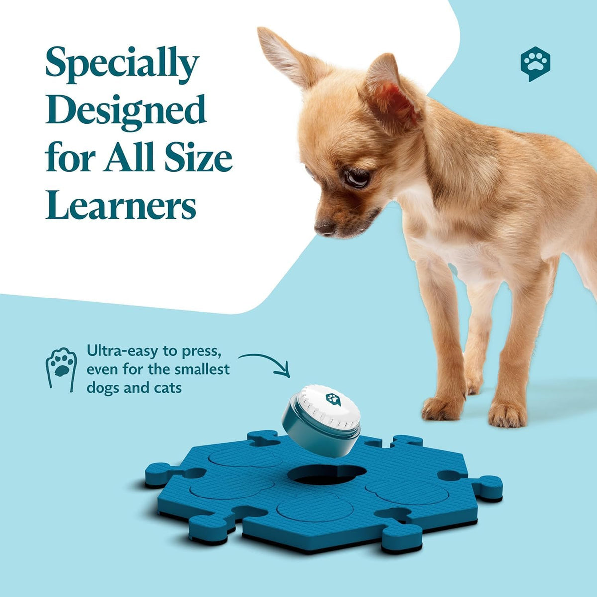 Talking Buttons for Dogs & Cats - 12 Buttons + 6 Hextiles (Bold) - image 4
