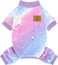 Cow Dog Sweater, Dog Winter Clothes for Small Medium Dogs Girl Boy Fleece Pet Pajamas for Winter - Glows in the dark / Small(Weight:3.5-7lb, Chest:13-14.9")