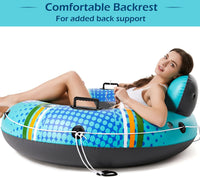 Jasonwell Inflatable River Tube Float - Large / Cyan - image 3