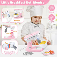 Play Kitchen Accessories, Play Kitchen Appliances Toy Set - Pink - image 4