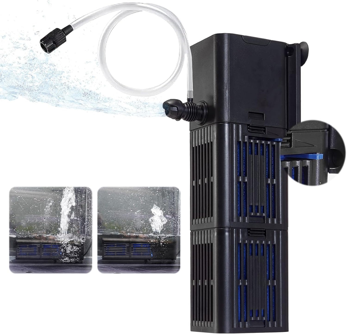 TARARIUM Aquarium Filter for Fish Tank - Medium-Large fit 40-150gal