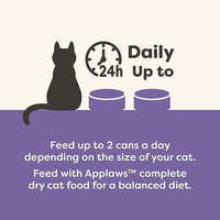 Applaws Natural Wet Canned Cat Food, Made with Limited and Natural Ingreidents, Real Protein with No Artificial Additives, Variety Pack in Broth (12 x 2.47oz Cans)