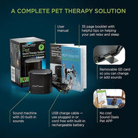 Sound Oasis Pet Bluetooth Sound Machine, 20 Dr Developed Calming Sounds to Soothe, Relax, Separation, Anxiety, Stress Relief, Sleep for Canine, Puppy, Dog, Cat for Storms, Fireworks, Barking, Travel