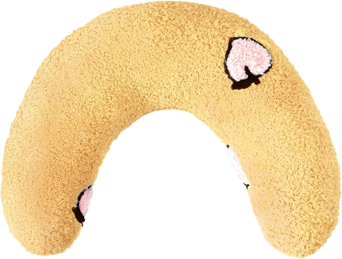 Cat Calming Pillow for Indoor Pet Soft Fluffy Neck Pillow – Essentials for Dogs - Yellow / Peaches