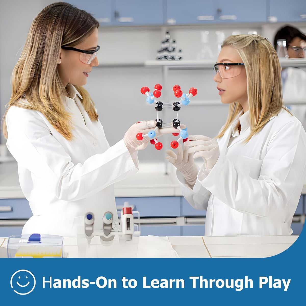 YCHOULEK 444 piece molecular model kit with atoms and bonds for organic chemistry - view 4