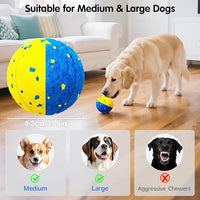 Dog Ball Smart Interactive Dog Toy with Remote Control,Automatic Moving,Bouncing and Rotating 3 Modes,E-TPU Material Aggressive Chewers,IPX7 Waterproof,Rolling Ball for Large Medium Dogs