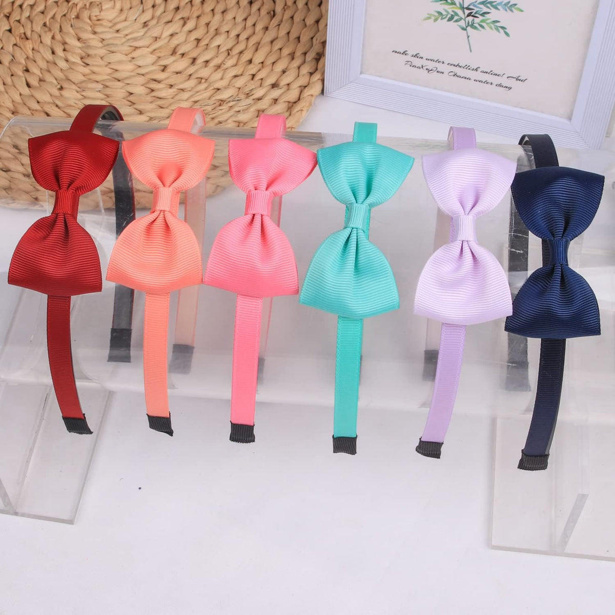XIMA 20pcs Bows Headbands for Girls Kids Toddlers Children Hair - 1 Count (Pack of 40) - image 2