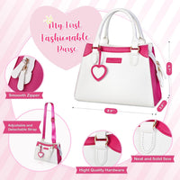 Shemira Play Purse for Little Girls - White - image 2