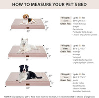 WNPETHOME Orthopedic Dog Bed Medium Size Dog, Waterproof Medium Dogs Bed with Removable Washable Cover, Multi-Needle Quilting Dogs Crate Bed