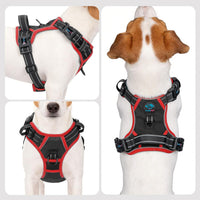 PHOEPET Upgraded No Pull Dog Harness, Reflective Adjustable Vest – Essentials for Dogs - Black / Small - image 2