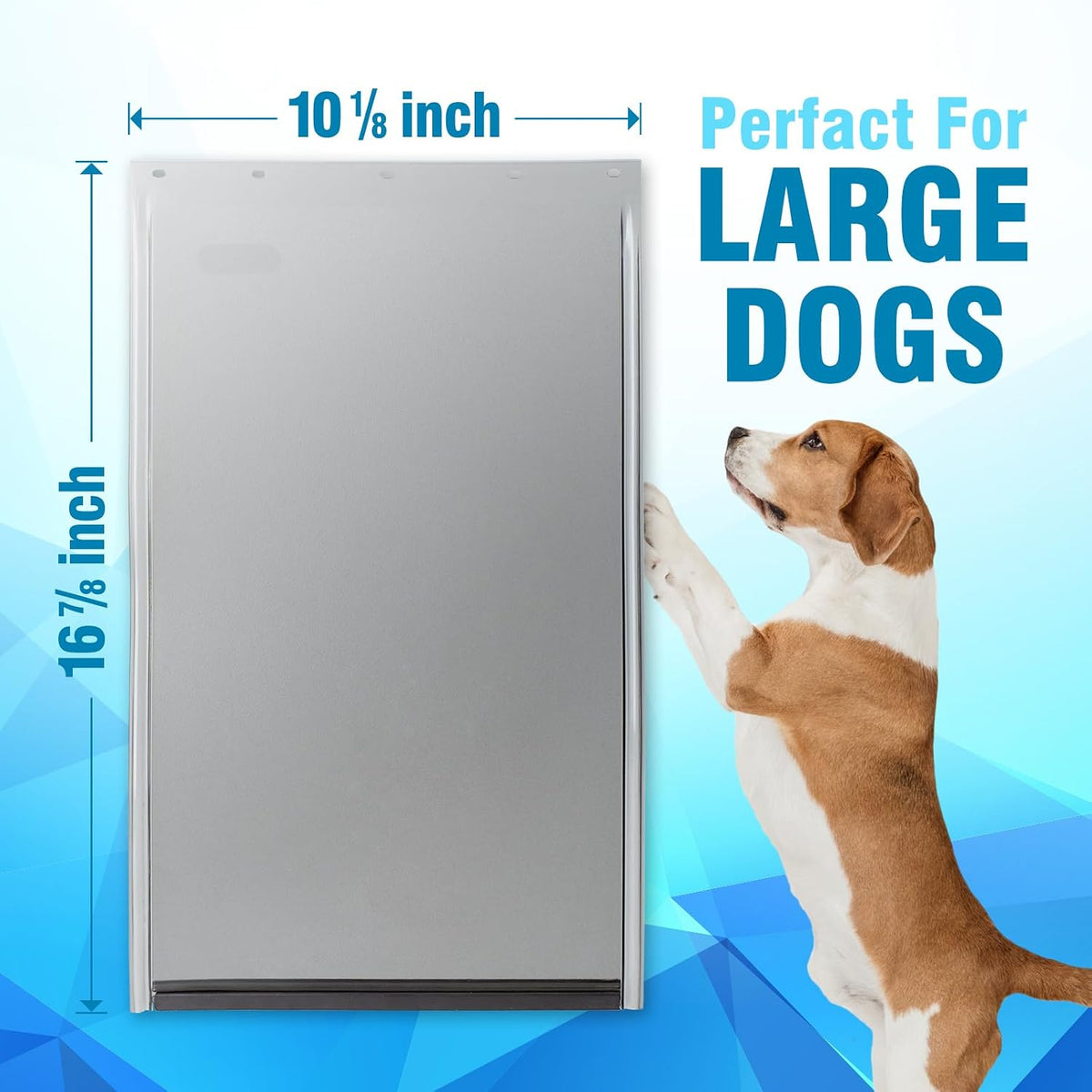 AMZOO Large Replacement Dog Door Flap PetSafe 16 7/8” x 10 1/8” - Matte Gray / Large / 1 - image 2