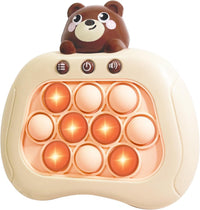 Intoypad Handheld Speed Push Pop Game Fun Sensory Fidget Toy for Kids - Bear