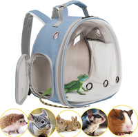 Bearded Dragon Travel Carrier, Lizards Carrier - Blue / Backpack