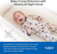 Tapo 1080P Indoor Security Camera, Baby Monitor, Dog Camera - 1080P / Black / 4-Pack - image 4