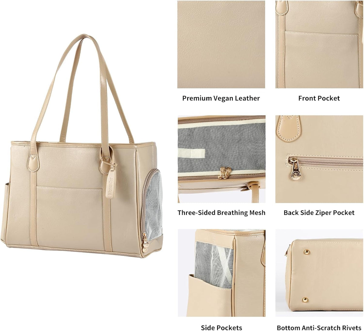 Stylish Dog Purse Carrier - Ivory - image 4