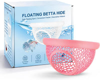 Floating Betta Hide & Shrimp Cave, 3D Printed Aquarium Decor - Pink - image 3