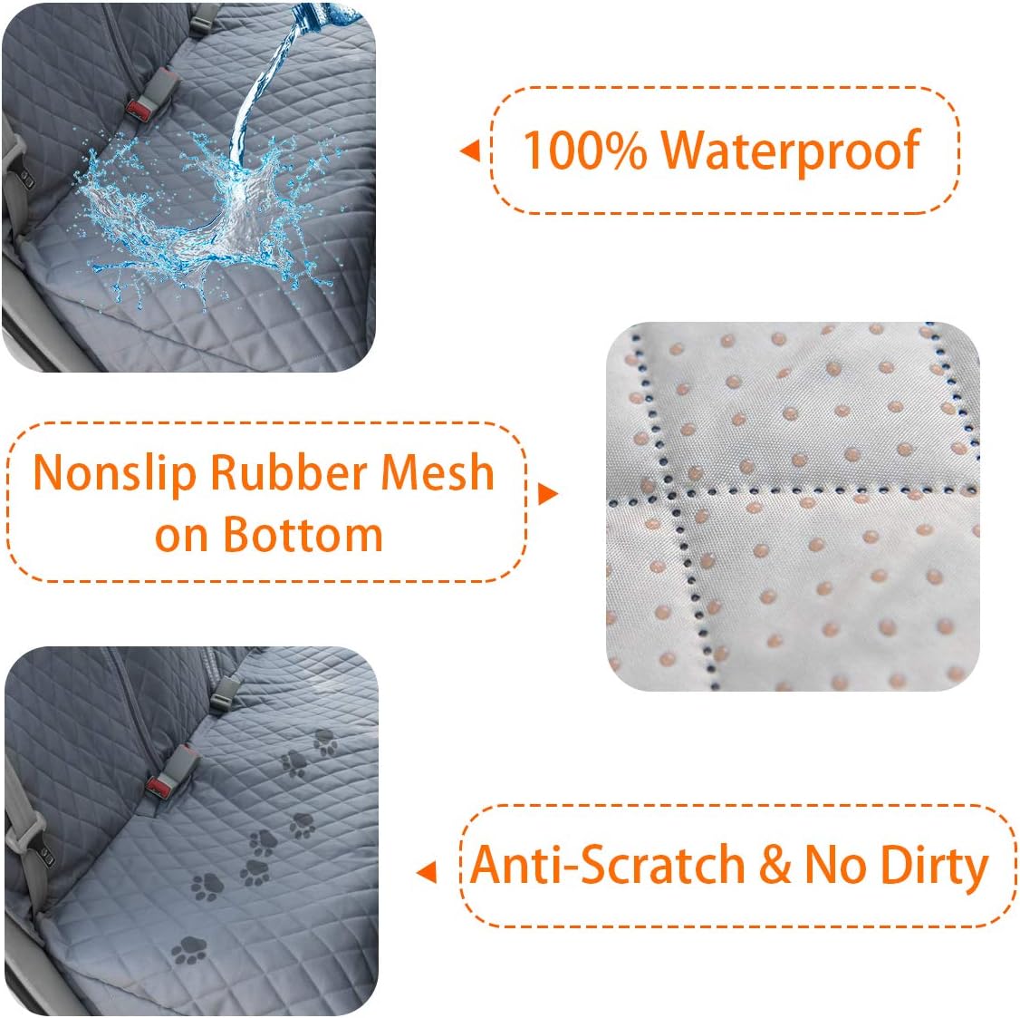 Honest Dog Car Seat Covers - Gray / Standard - image 2