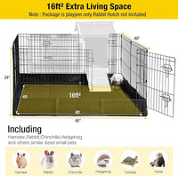 Aivituvin Rabbit Pen Indoor Bunny Pet Playpen Large Guinea Pig Outdoor Exercise Run Pet Enclosure-Playpen ONLY
