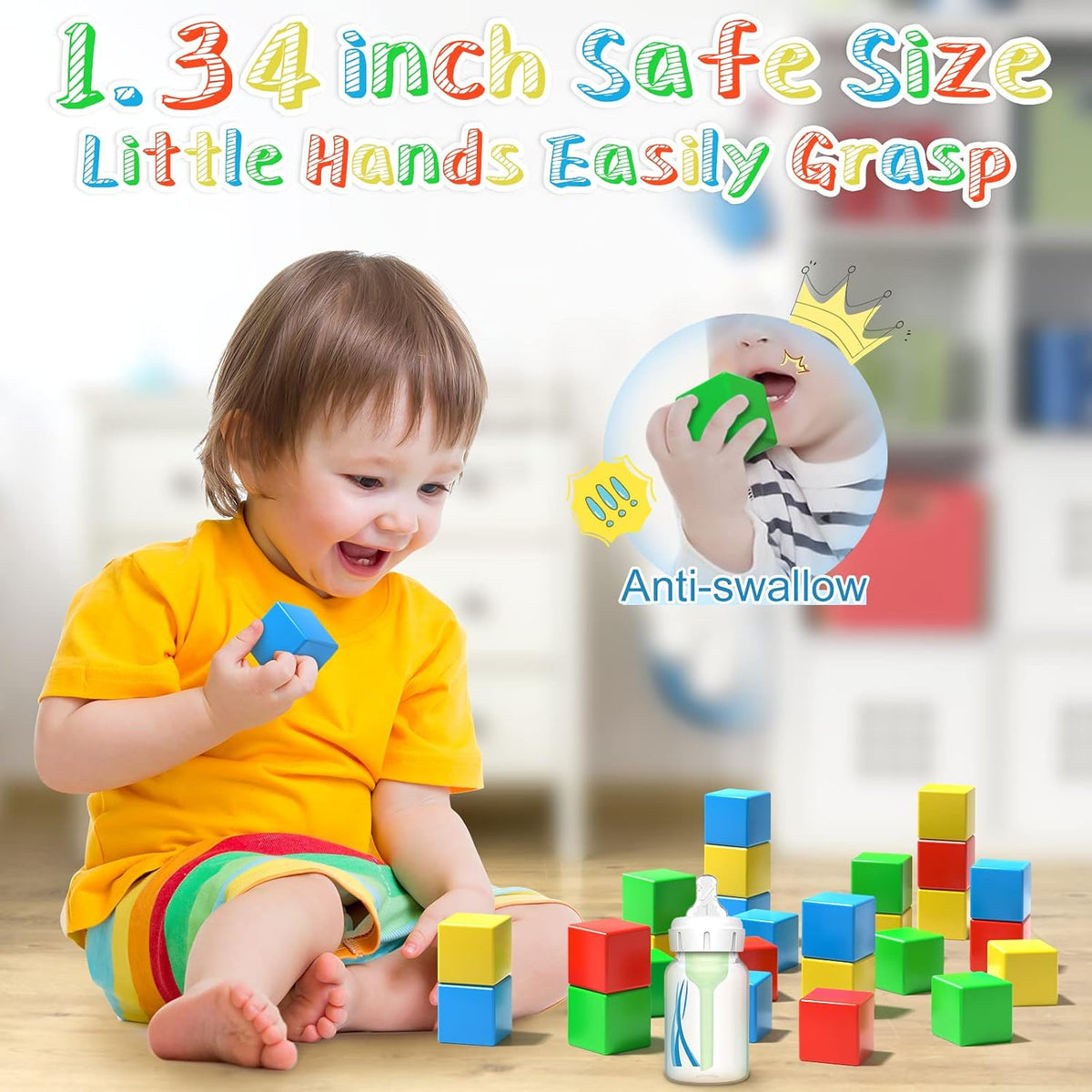 Large Magnetic Blocks,56PCS 1.34in 3D Building Cubes for Kids Ages 3+ – Fun for Kids & Family - Magnetic Blocks - image 3