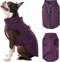 Gooby grape puffer vest dog jacket in size medium