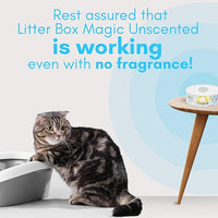 Cat Litter Deodorizer Jar (1 Fresh Scent and 1 Fragrance Free, 16 Oz, Pack of 2) - Cat Litter Odor Absorber Gel - Litter Box Pet Air Freshener - Litter Odor Eliminator to Freshen Air