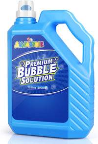 Bubble Solution Refill - 70 OZ Non-Toxic Pre-Mix Refill for Bubble Machine – Fun for Kids & Family - Blue-70 Ounce