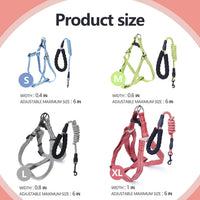 YeeBeny Mini Pig Harness Adjustable with Leash Foam Handle Pink - Blue / XL - image 2