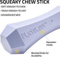 Playology Squeaky Chew Stick Scented Dog Toy - Jumbo / Lamb - image 2
